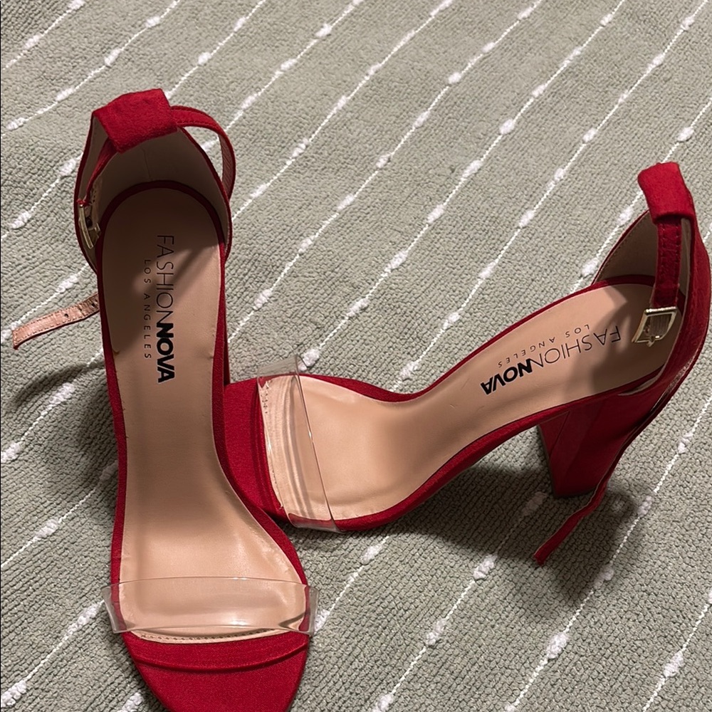 Fashion Nova Red Women's Heels